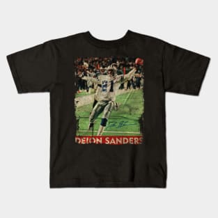 TEXTURE ART-Deion Sanders - RETRO STYLE 4 Kids T-Shirt